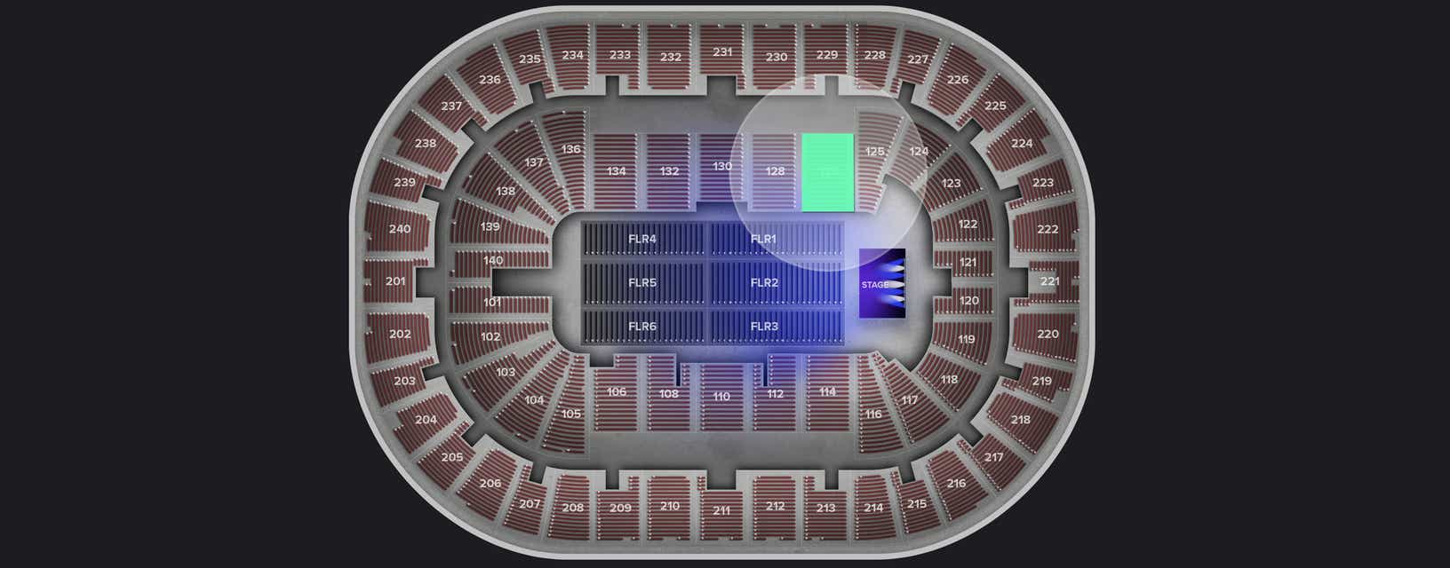 Seat view from Lower