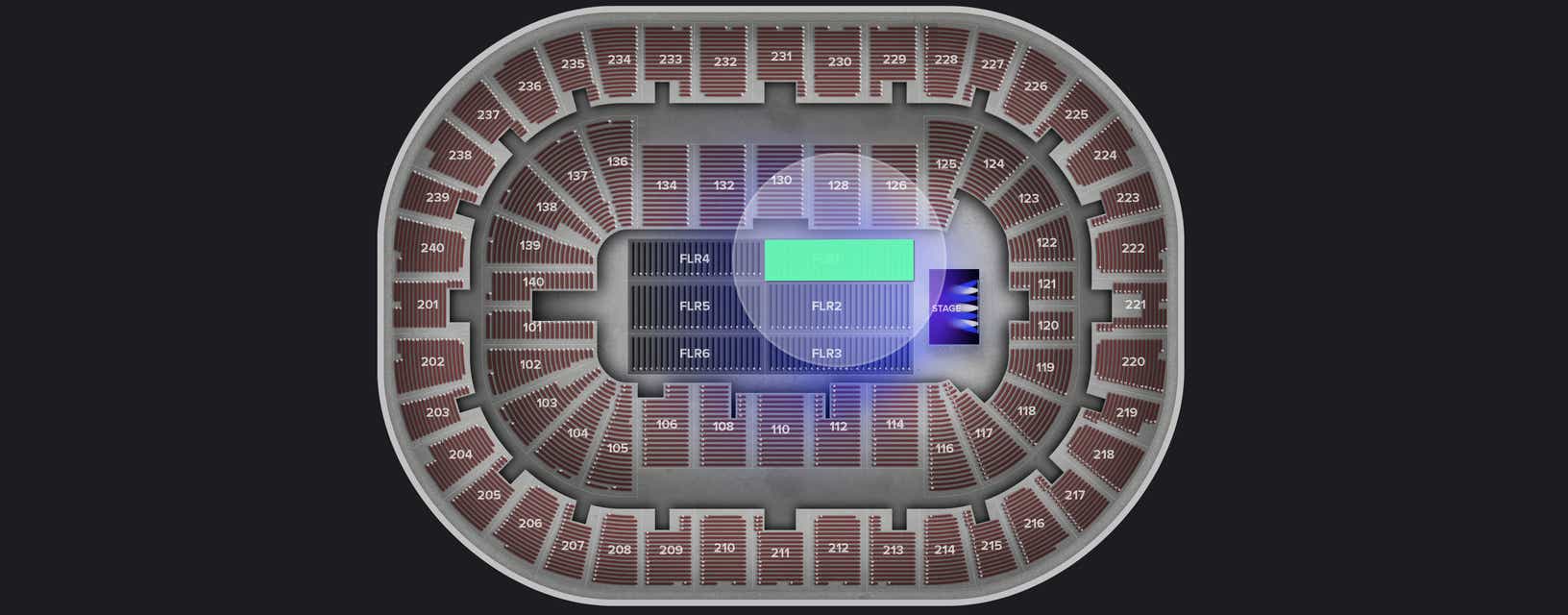 Seat view from Floor