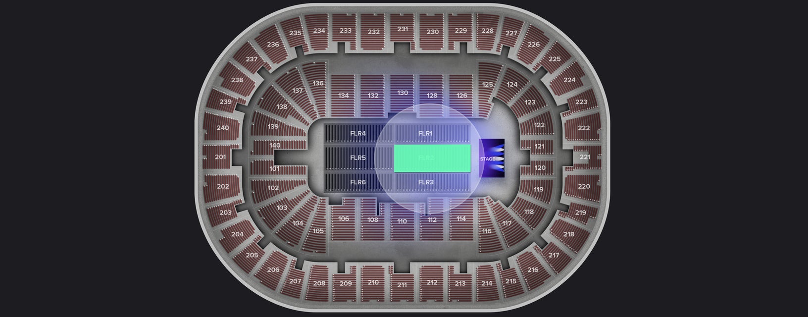 Seat view from Floor