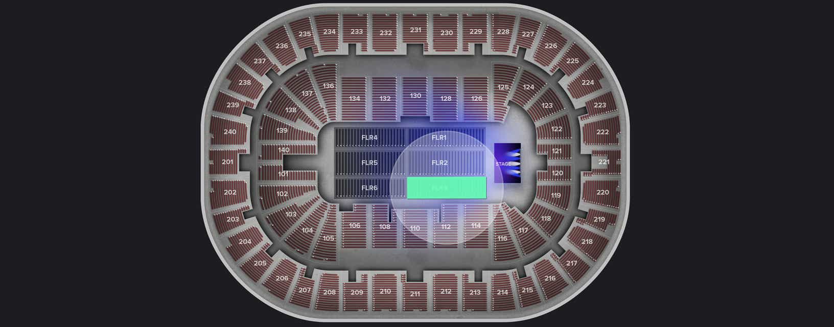 Seat view from Floor