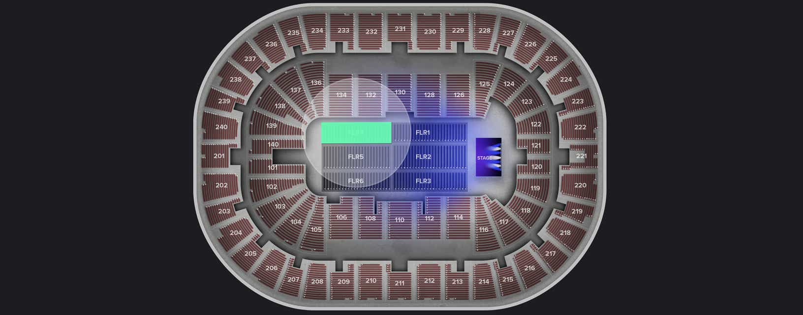 Seat view from Floor