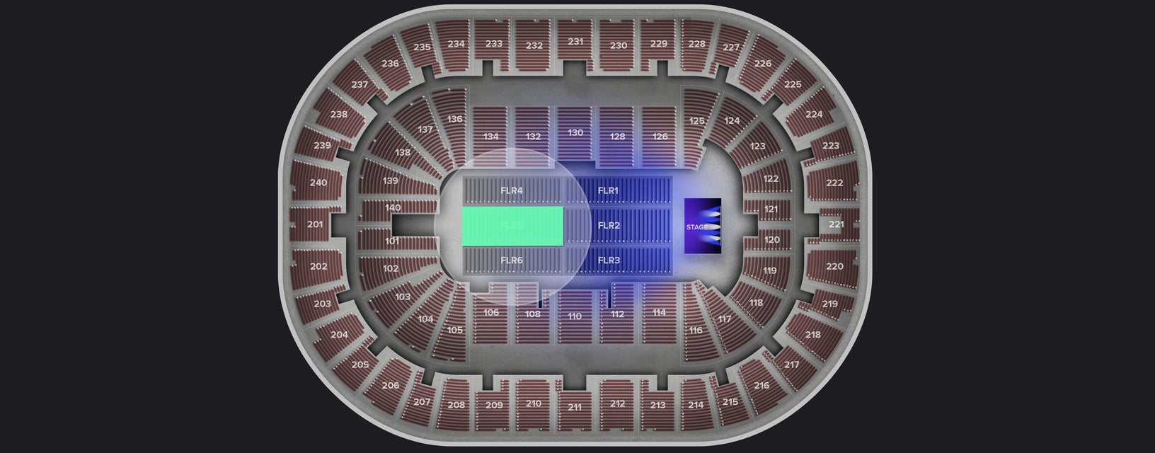 Seat view from Floor