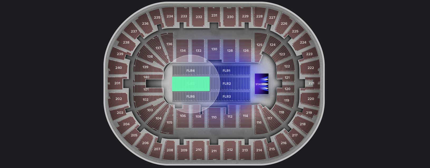 Seat view from Floor