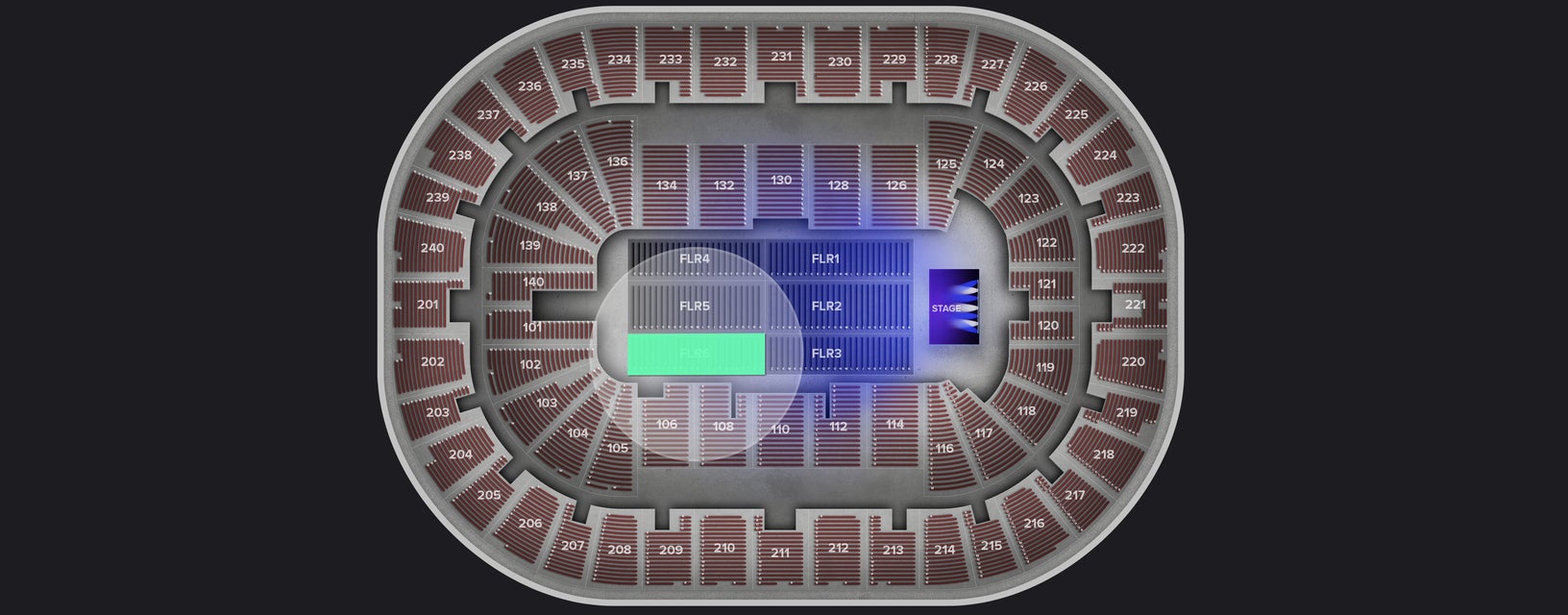 Seat view from Floor