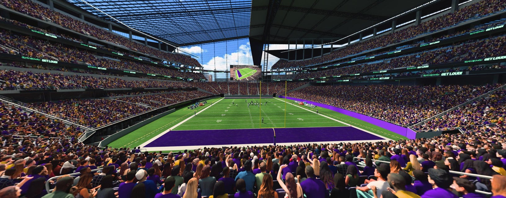 Seat view from Lower End Zone