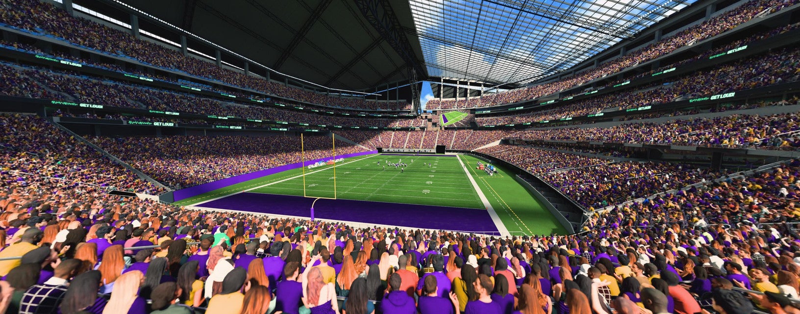 Seat view from Lower End Zone