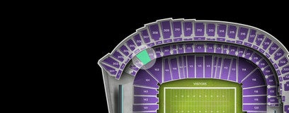 Seat view from Club Purple