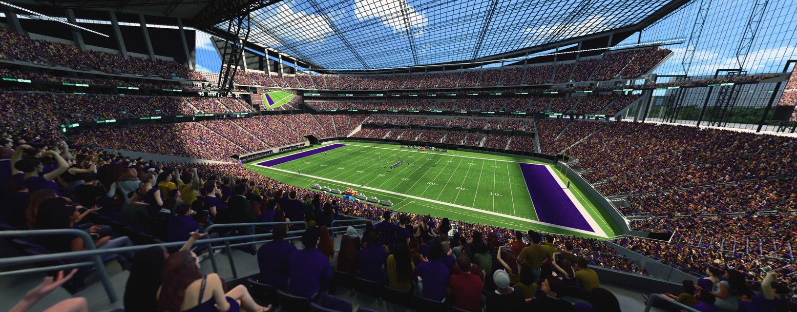 Seat view from Middle Sideline