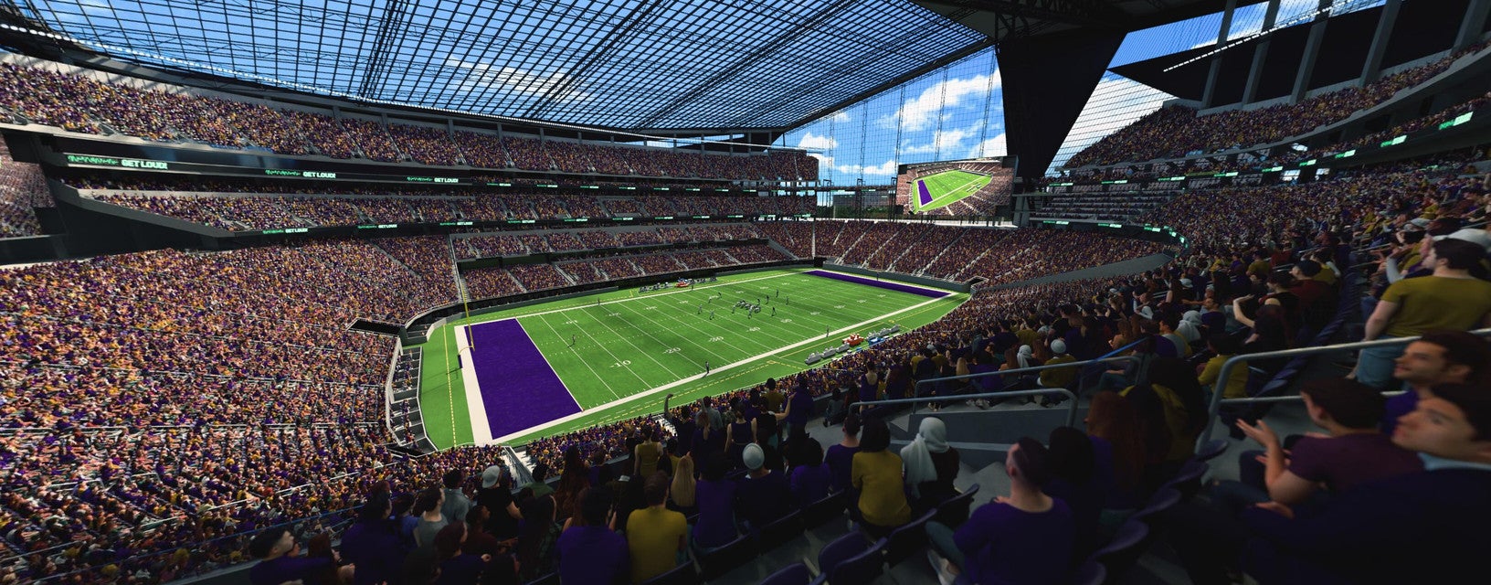 Seat view from Middle Sideline