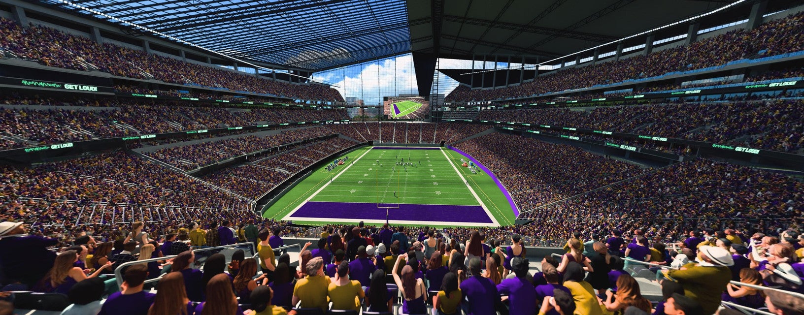 Seat view from Middle End Zone