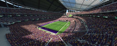 Seat view from Upper End Zone