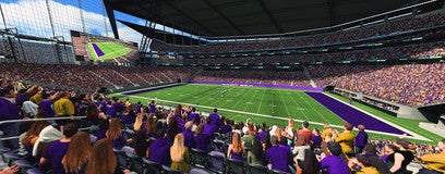 Seat view from Medtronic Club