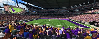 Seat view from Medtronic Club