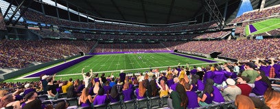 Seat view from Medtronic Club