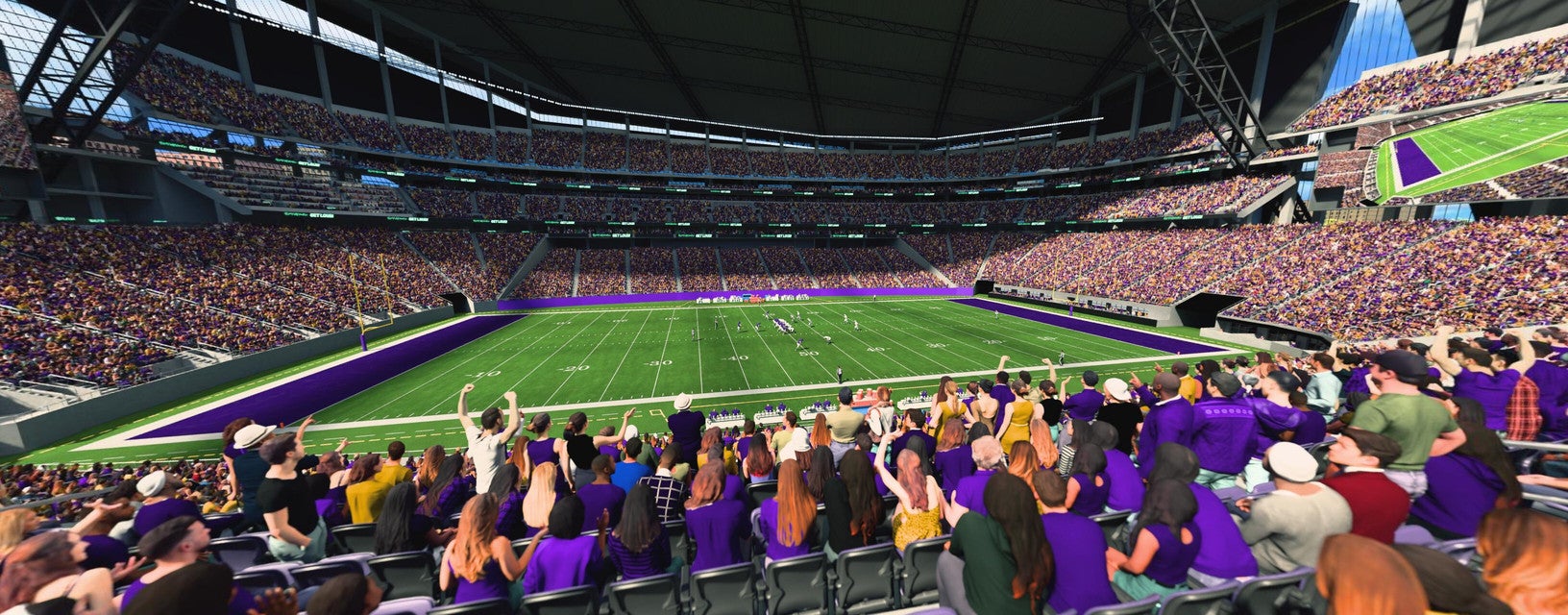 Seat view from Medtronic Club
