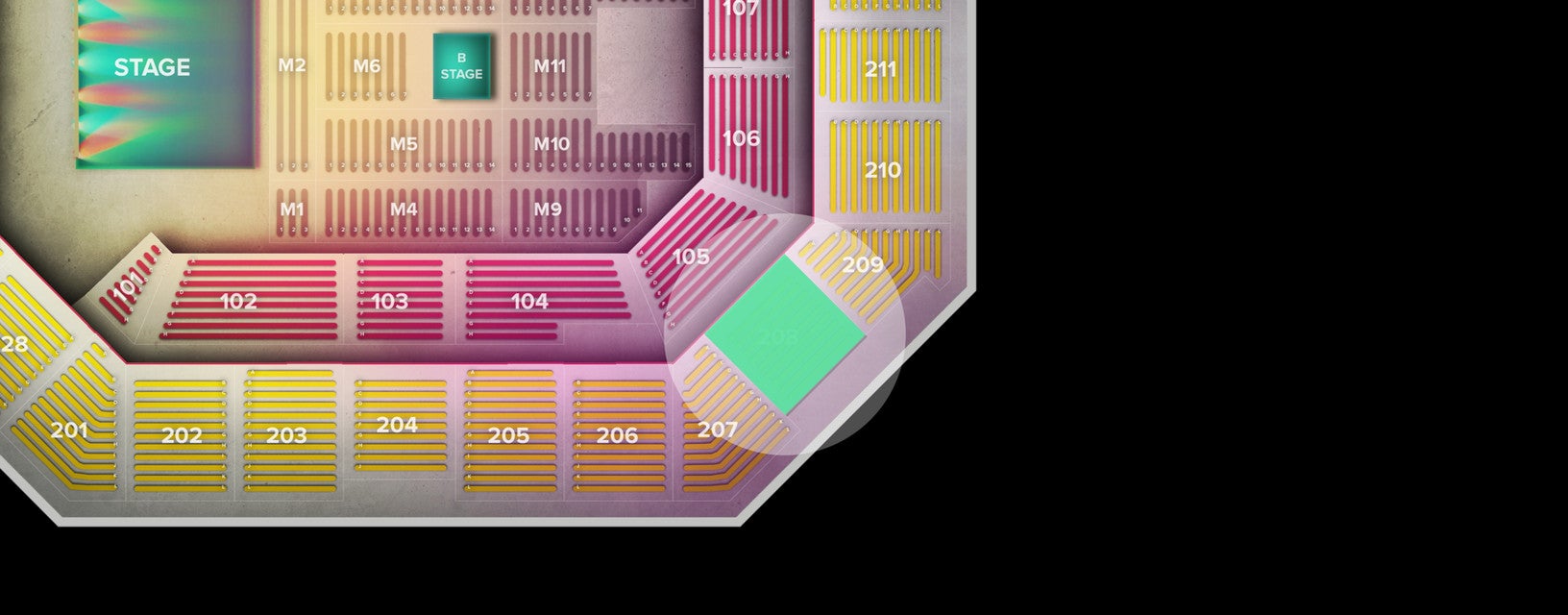 Seat view from Upper