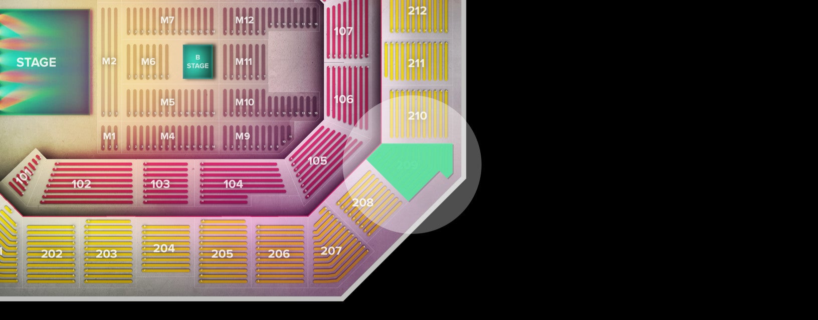 Seat view from Upper