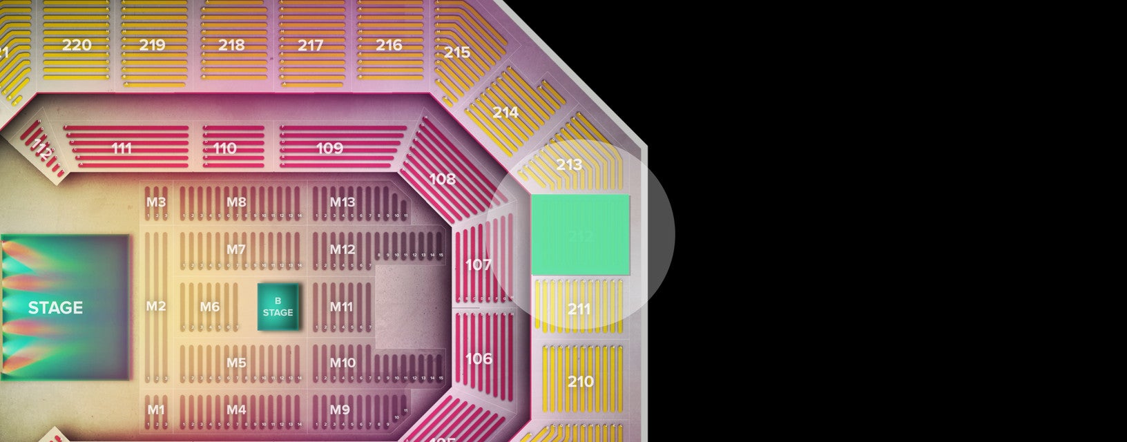 Seat view from Upper