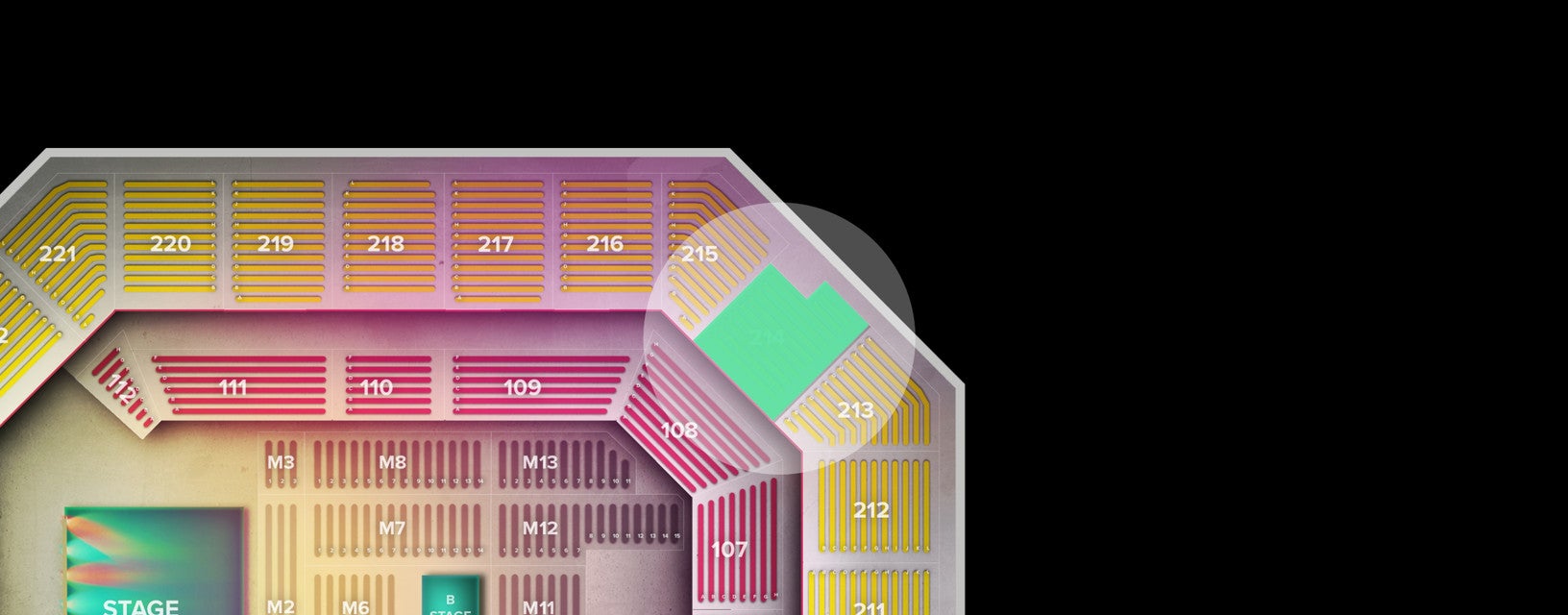Seat view from Upper