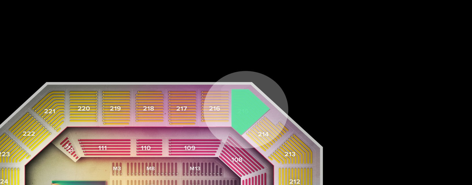 Seat view from Upper