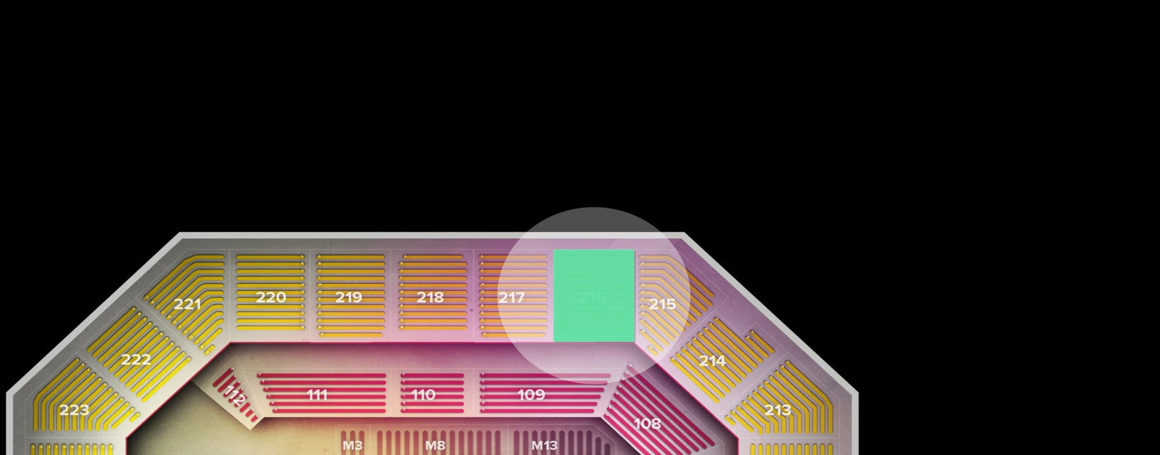 Seat view from Upper