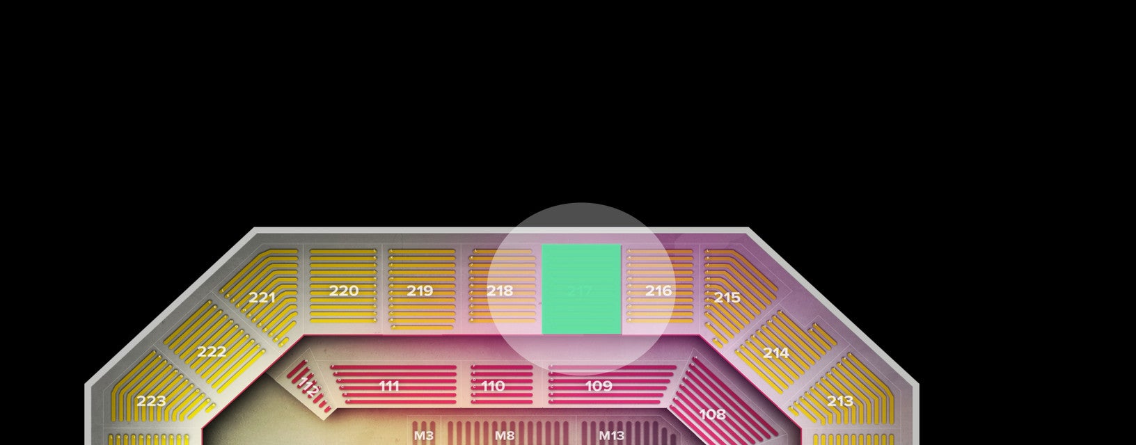 Seat view from Upper