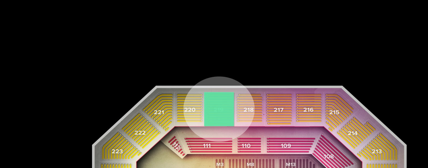 Seat view from Upper