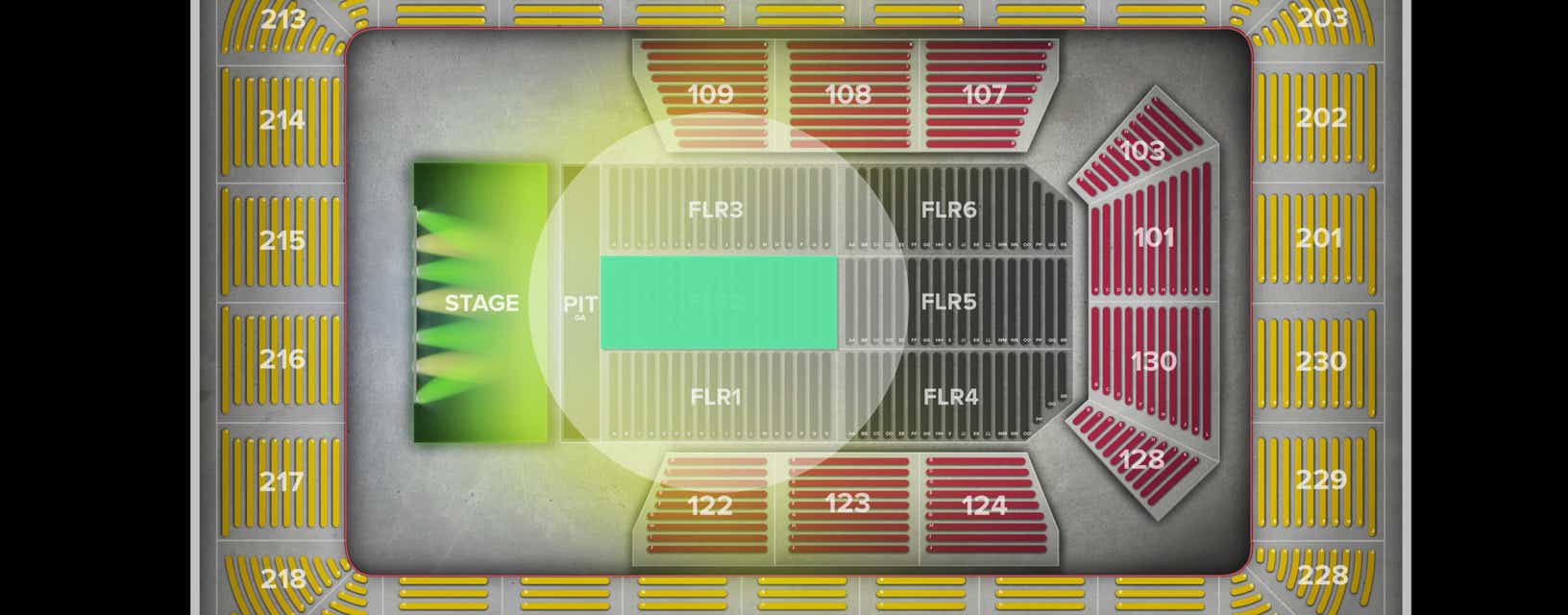 Seat view from Floor