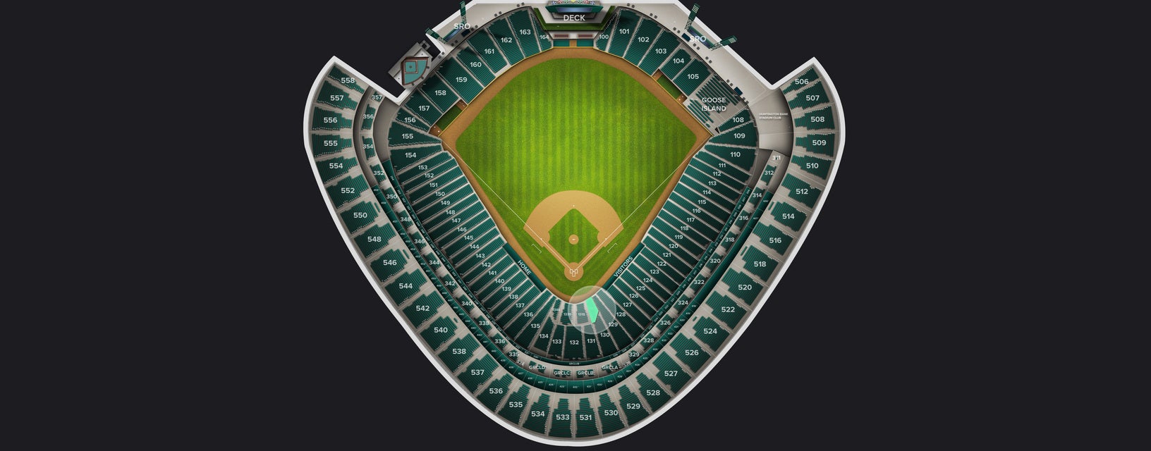 Seat view from Wintrust Scout