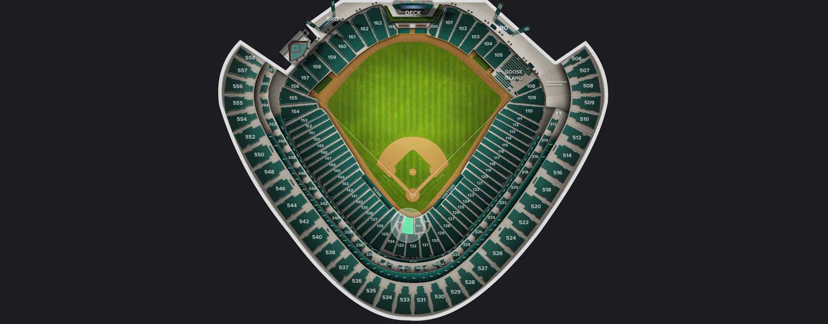 Seat view from Wintrust Scout