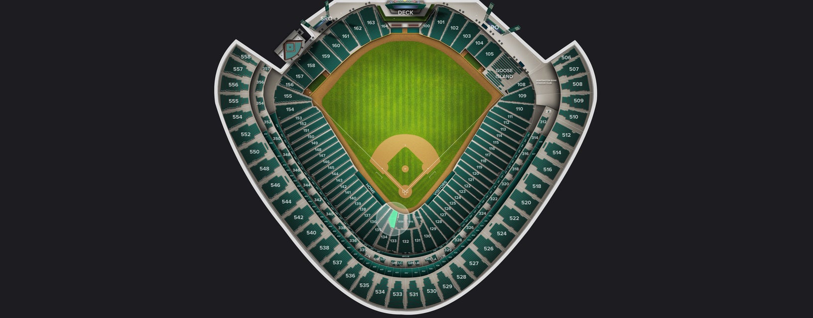 Seat view from Wintrust Scout