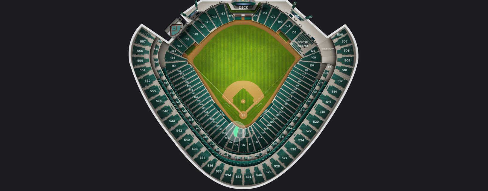 Seat view from Wintrust Scout
