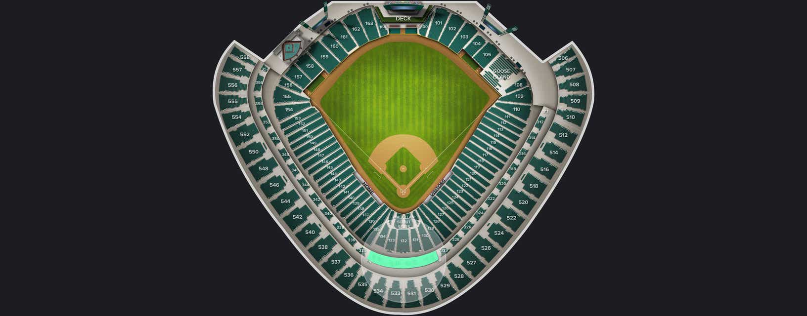 Seat view from Guaranteed Rate Club