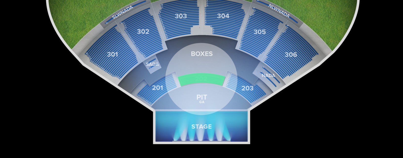 Seat view from Middle