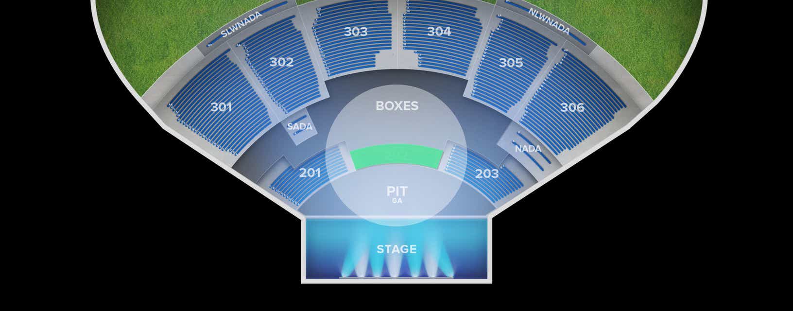 Seat view from Middle