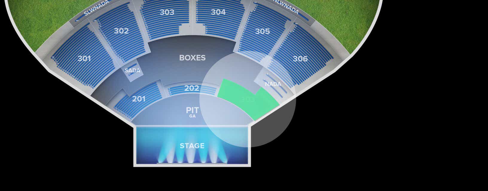 Seat view from Middle