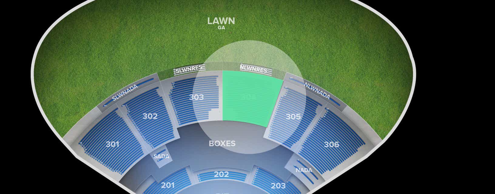 Seat view from Upper