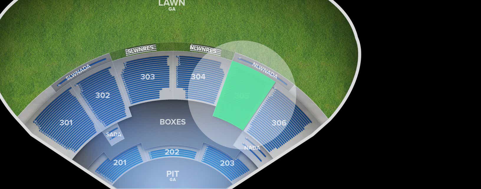 Seat view from Upper