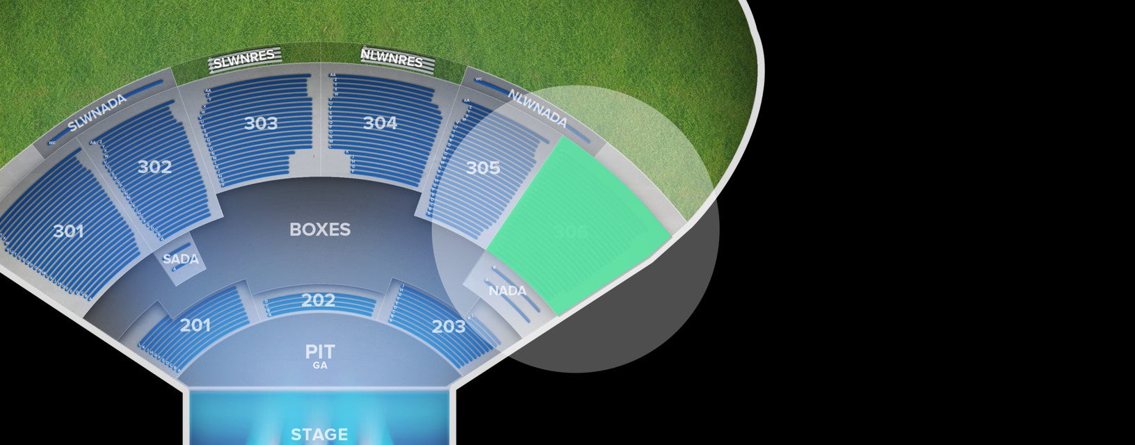 Seat view from Upper