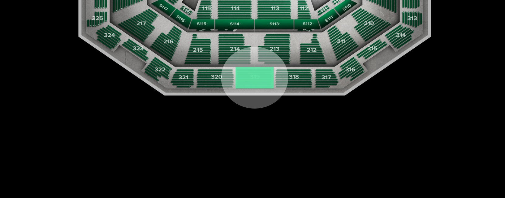 Seat view from Upper