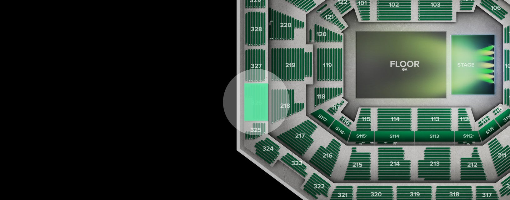Seat view from Upper