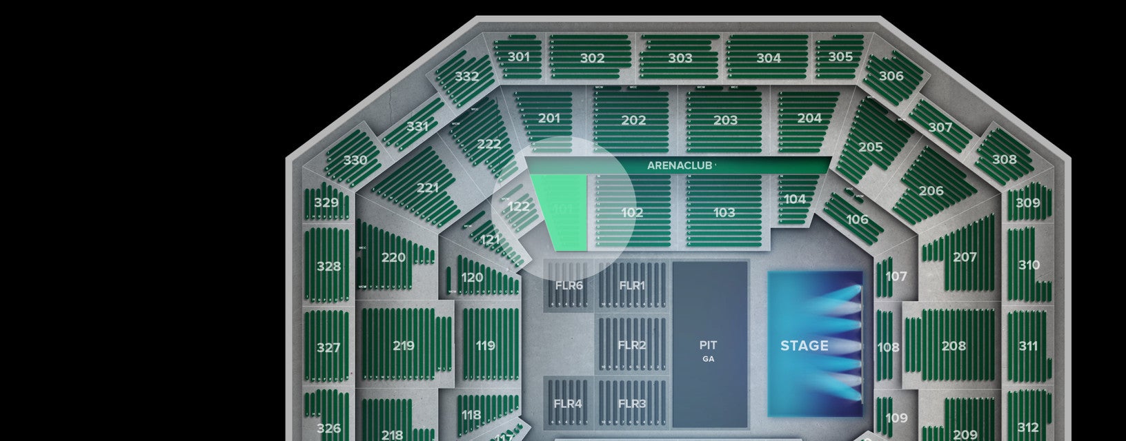Seat view from Lower Corner