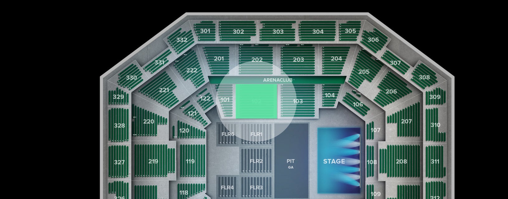 Seat view from Lower Club