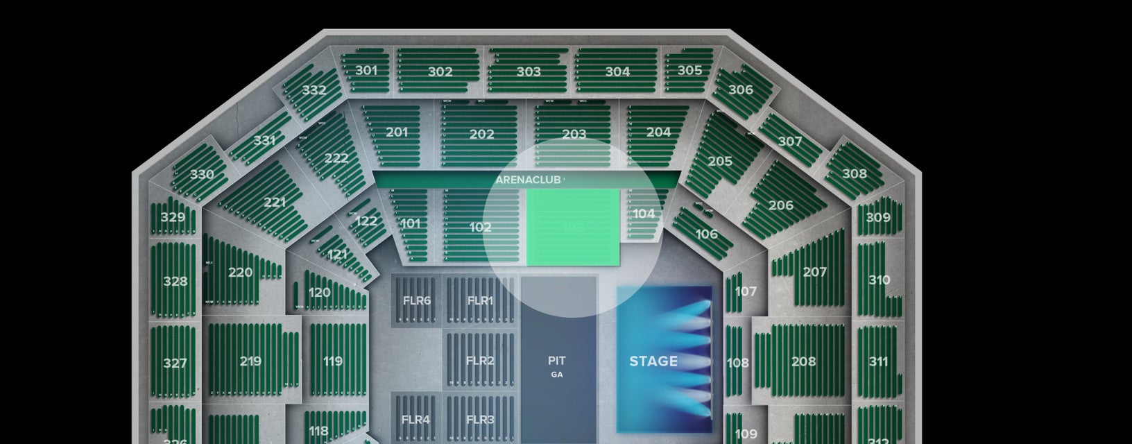 Seat view from Lower Club