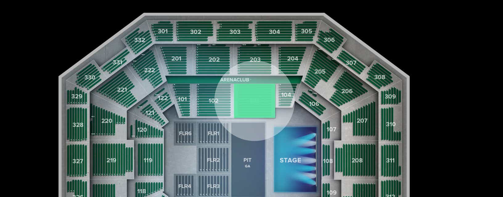 Seat view from Lower Club