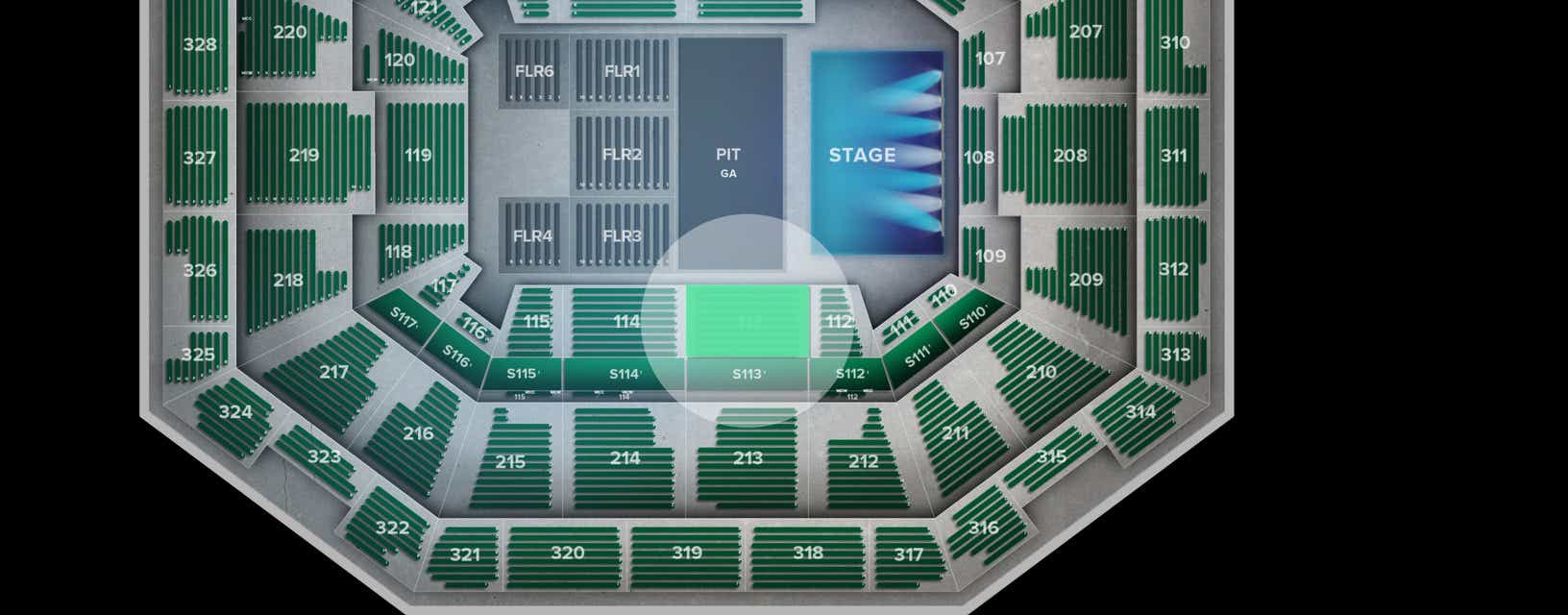 Seat view from Lower Sideline