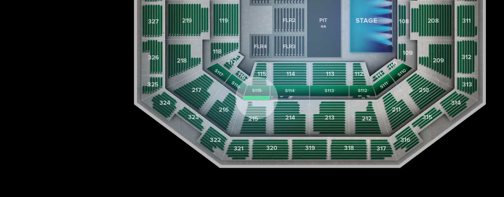 Seat view from Lower Corner