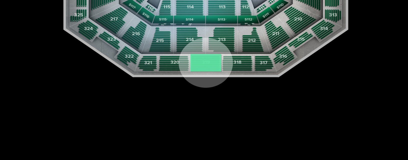 Seat view from Upper
