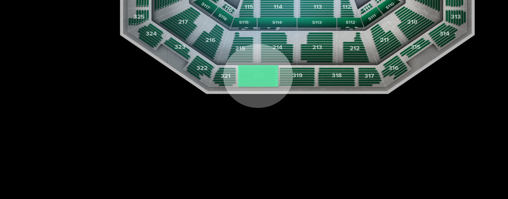 Seat view from Upper