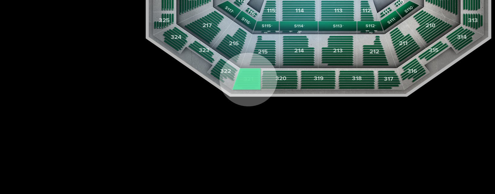 Seat view from Upper